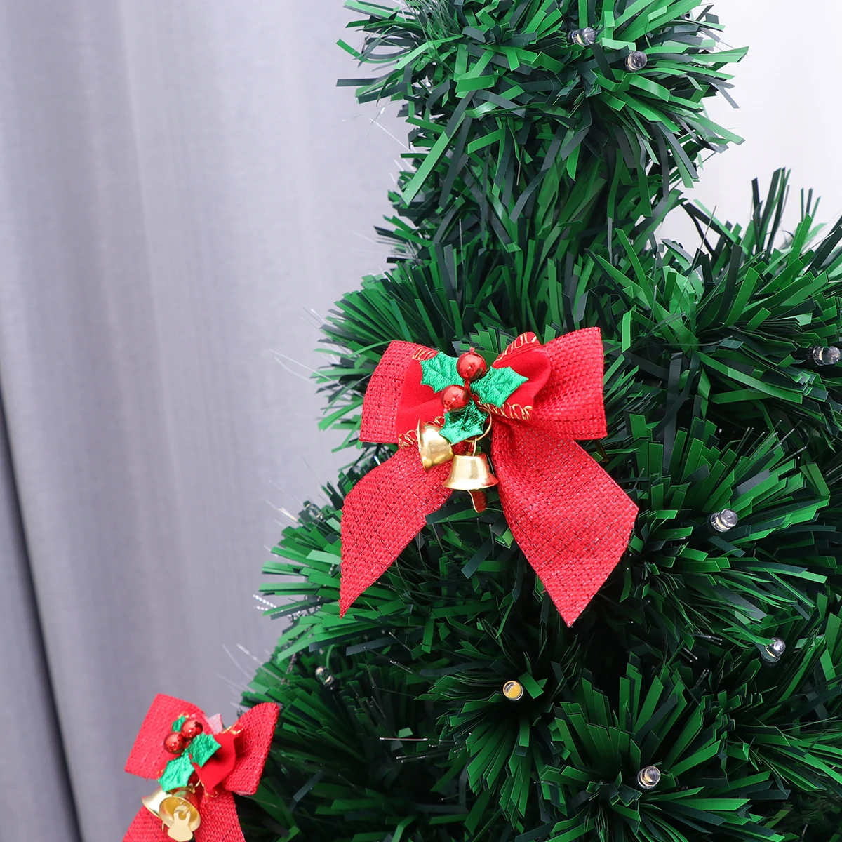 

10 PCS Bell Christmas Tree Decoration Bells Decorations Jesus Bowknot Ornaments Centerpieces