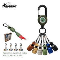 6Pcs M# Squid Jig Protector with Retractable Buckle Lure Cover Webfoot Octopus Egi Hook Cap Squid Bait Mask Fishing Accessories
