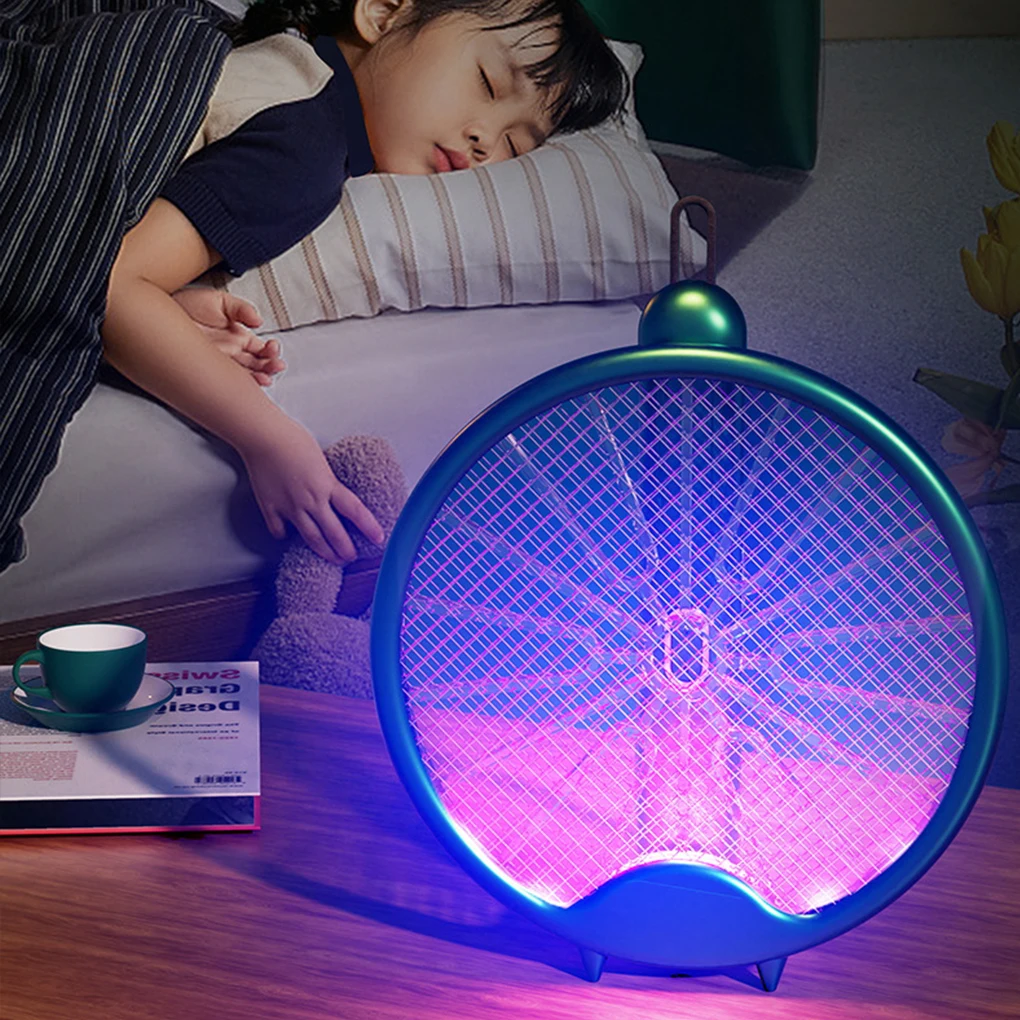 

3000V Electric Mosquito Racket Mosquito Killer Lamp USB Rechargeable Foldable Mosquito Swatter Fly Swatter Repellent Lamp