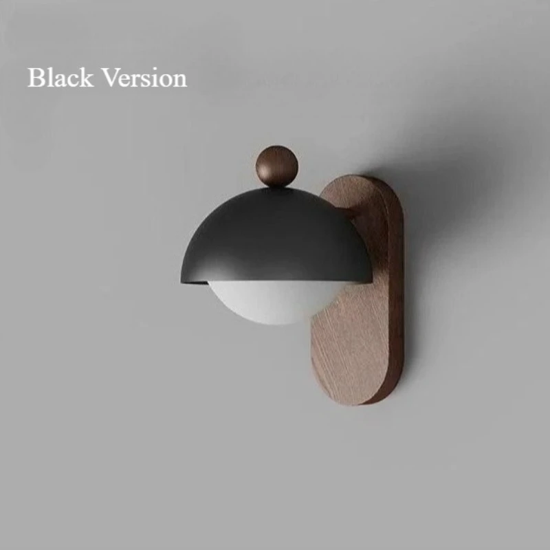 

Настенный светильник в стиле ретро из орехового дерева, креативная спальня, уникальный декор, фоновое освещение, прикроватная лампа для спальни в японском стиле