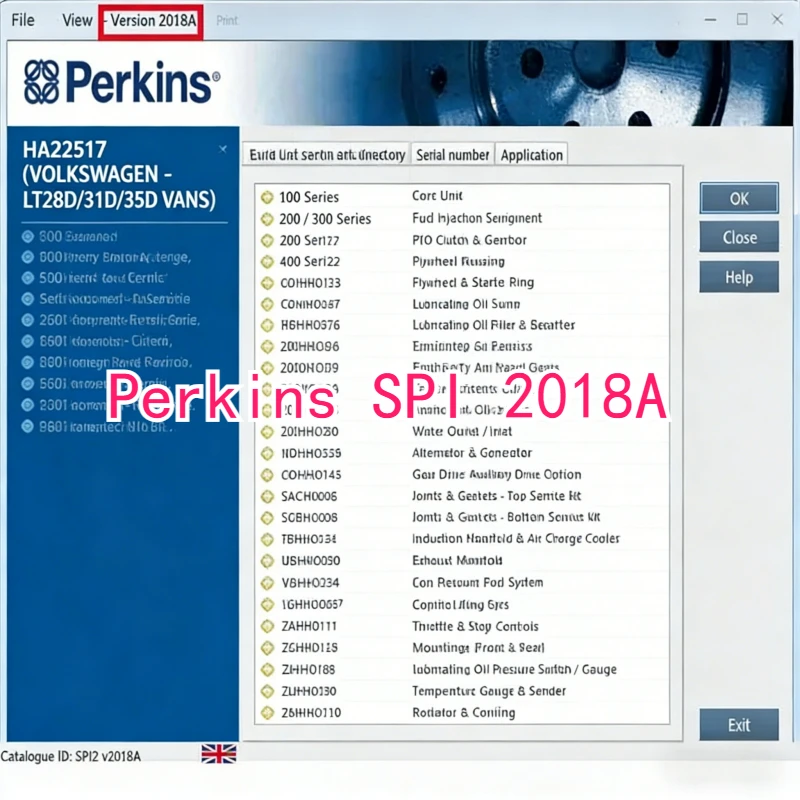 

Каталог запасных частей Perkins SPI 2018A, сервисное руководство SPI2 для всех моделей, программное обеспечение