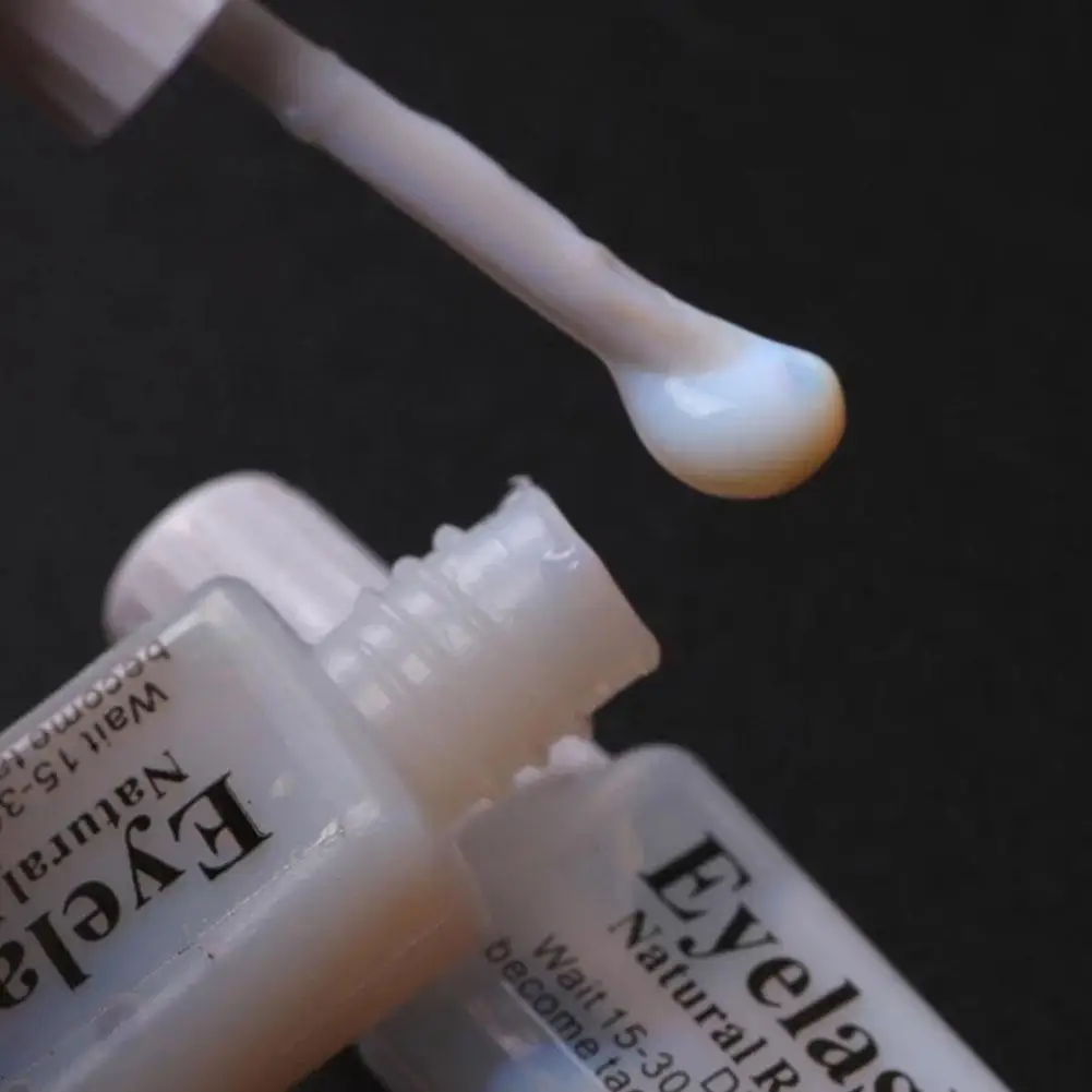 10 Pz 2 ml Colla per Estensione Ciglia Innesto di Lunga Durata Colla per Ciglia Adesivo Ad Asciugatura Rapida Colla Nera Nessun Trucco Irritante
