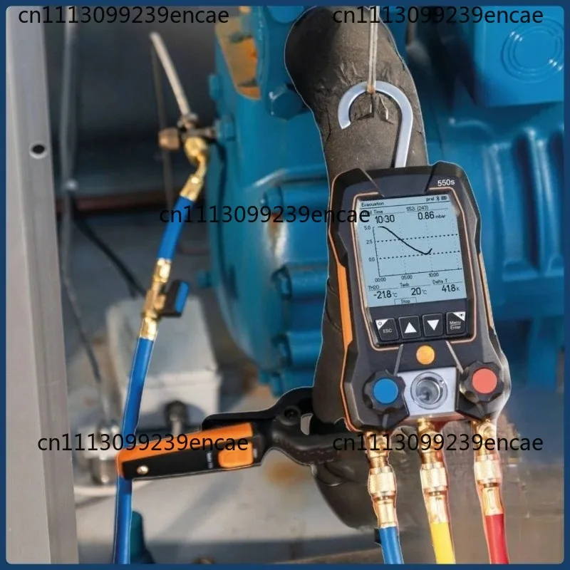 550s/549 Digital Refrigeration Gauge Manifold Probes 0563 1550with Hoses Clamp Refrigerant Meter Set Pressure gauge Tools