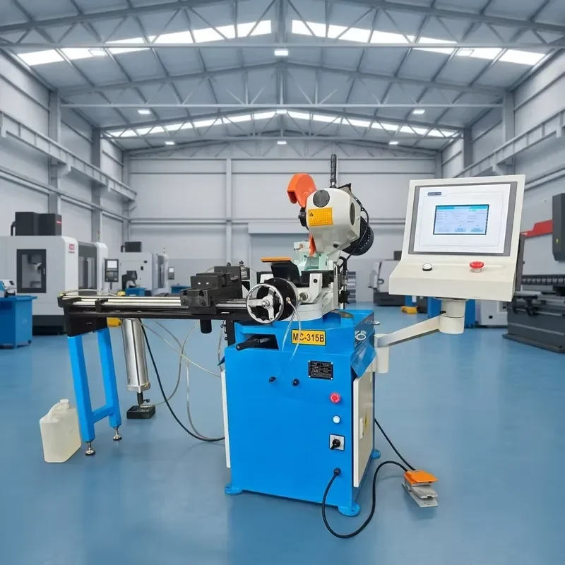Semi-automatic Pipe Cutting Machine Circular Cold Saw for Stainless Steel Carbon Steel Metal Pipes High Precision