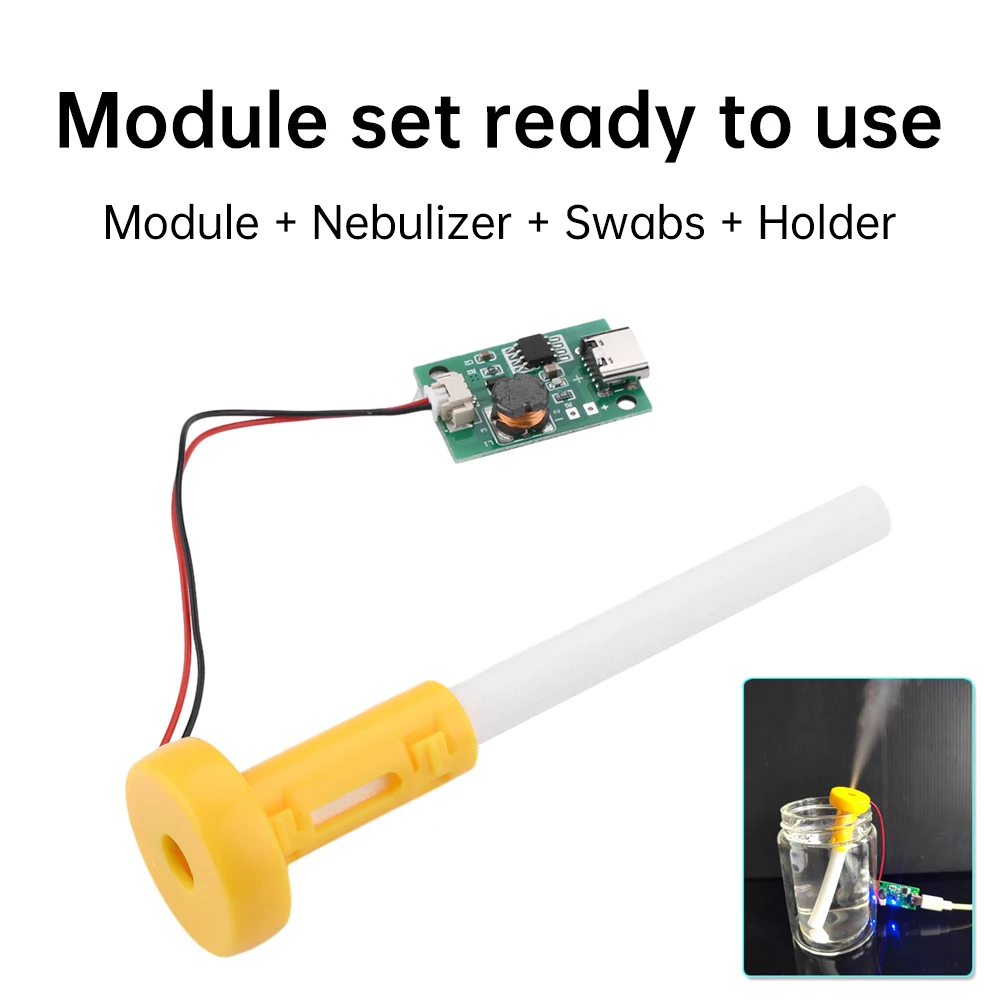 TYPE C DIY Ultrasonic Atomizer Kits 5V Single Spray Non-Switched Atomization Humidification Module Mini Humidifier Circuit Board