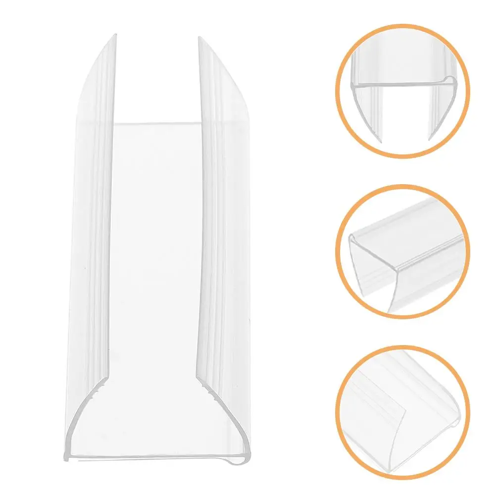 20 Pcs Bar Wooden Rack Transparent Sign Holder Label Holders Shelf Labels Display Price Stand Store Price Tag Wear Resistant