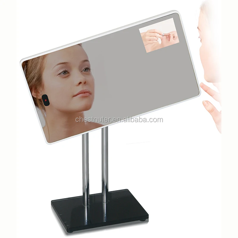 Magic wall mounted fitness mirrors workout digital advertising ai fitting touch screen lcd smart mirror