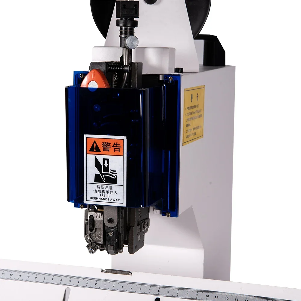شبه التلقائي الكهربائية شقة السرج الزاوية سلك ممارسة كتاب خياطة للطي ماكينة تجليد 8702