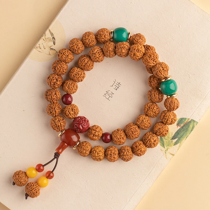 Genuine Goods Topaz Bracelet Bracelets for Men and Women Buddha Bodhi Abacus Beads Double Circle Crafts