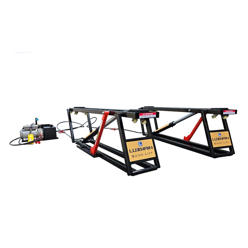 LUXMAIN 3.5 Ton Portable Hydraulic Scissor Car Lift Mobile Car Quick Lift To Repair The Car Quickly