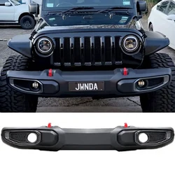 SXMA JK1210-5 Front Bonnet Bumper Equipped ABS Compatible with Jeep JK for Wrangler 2007-2017 Black non-porous