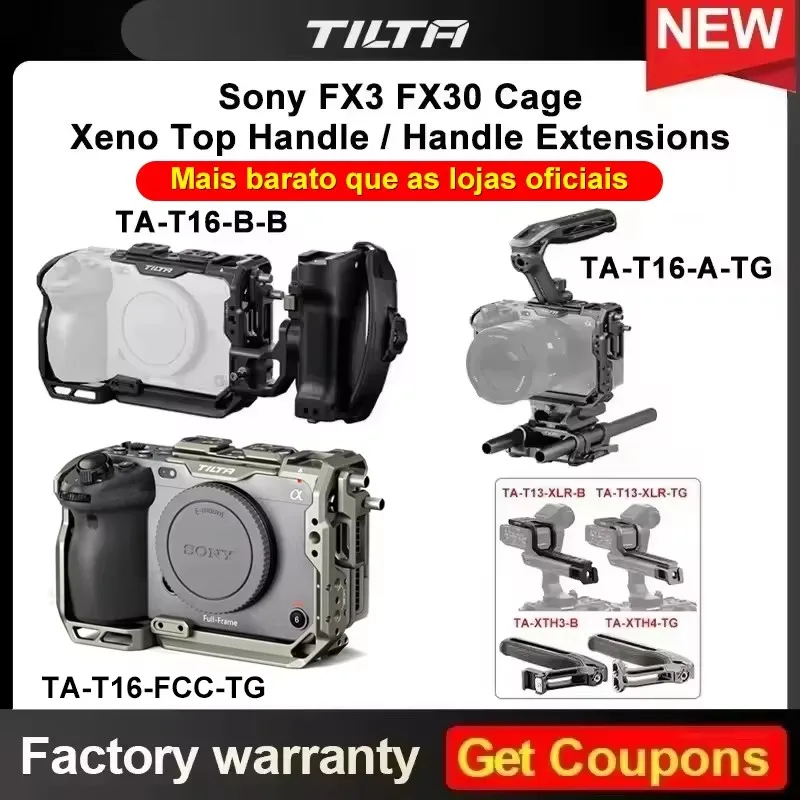 Tilta for Sony FX3 FX30 Camera Cage TA-T16-FCC-B TA-T16-A-B Armor Tilta for Sony FX3 FX30 Camera Cage TA-T16-FCC-B TA-T16-A-B Armor