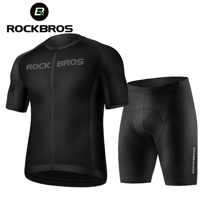

Комплект велосипедной одежды ROCKBROS, дышащая майка с защитой от УФ излучения, с коротким рукавом, для езды на велосипеде, летняя одежда