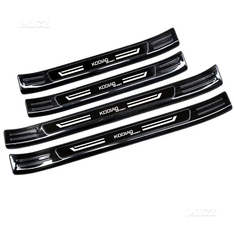 For Skoda Kodiaq 2017 - 2023 2024 Stainless Steel Threshold Guard Plate Trunk Threshold Guard Plate Anti-scratch Car Accessories