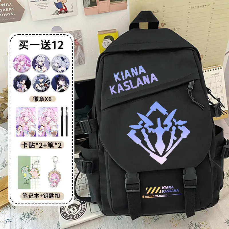 Honkai Impact 3 Alliance For Boys Girls, Large Capacity Bag, Ins Style, Elementary And Middle School Students, Third To Sixth An