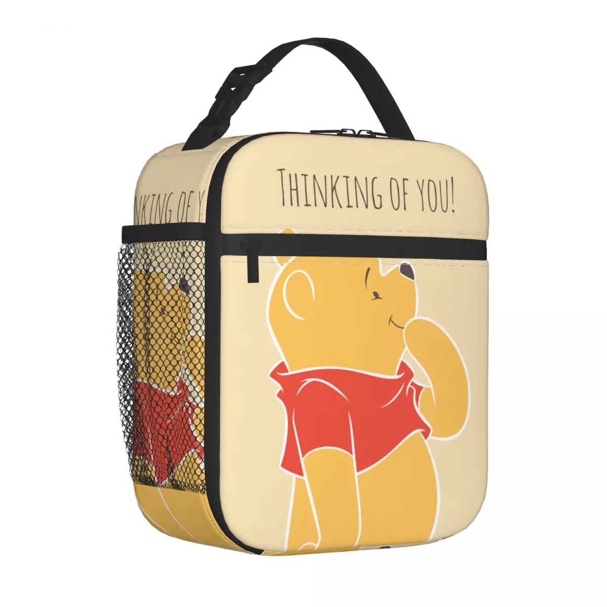 

Winnie The Pooh Thinking Of You Insulated Lunch Bags Cooler Bag Lunch Container Leakproof Tote Lunch Box School Travel