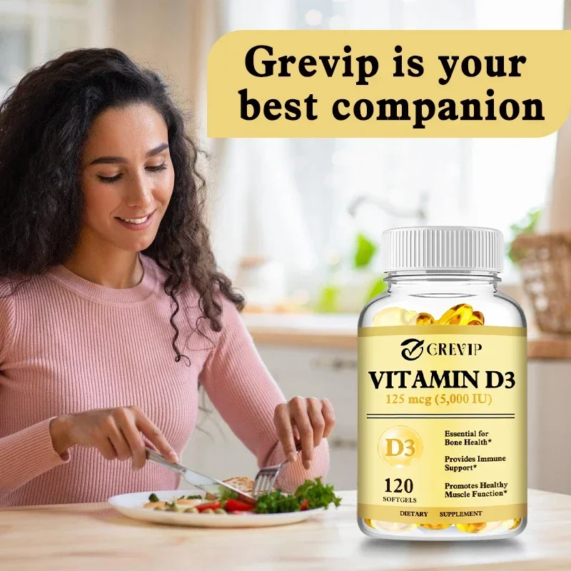 Vitamin D3 - Maintains Strong Bones and Teeth, Enhances Immunity, and Supports Muscle Growth