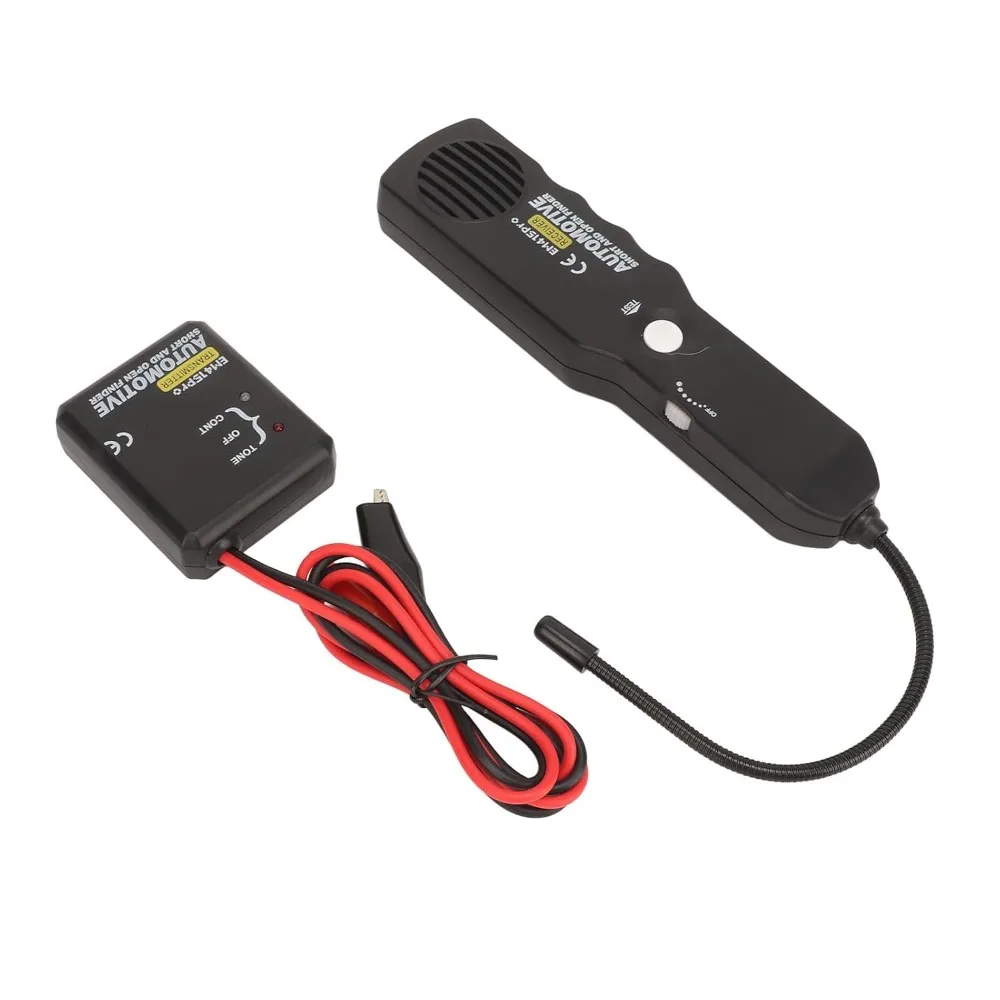 DC 6-42V Automotive Circuit Tester 7 Inch Flexible Probe Buzzer Wire Tracer Breaker Finder Portable Storage Bag