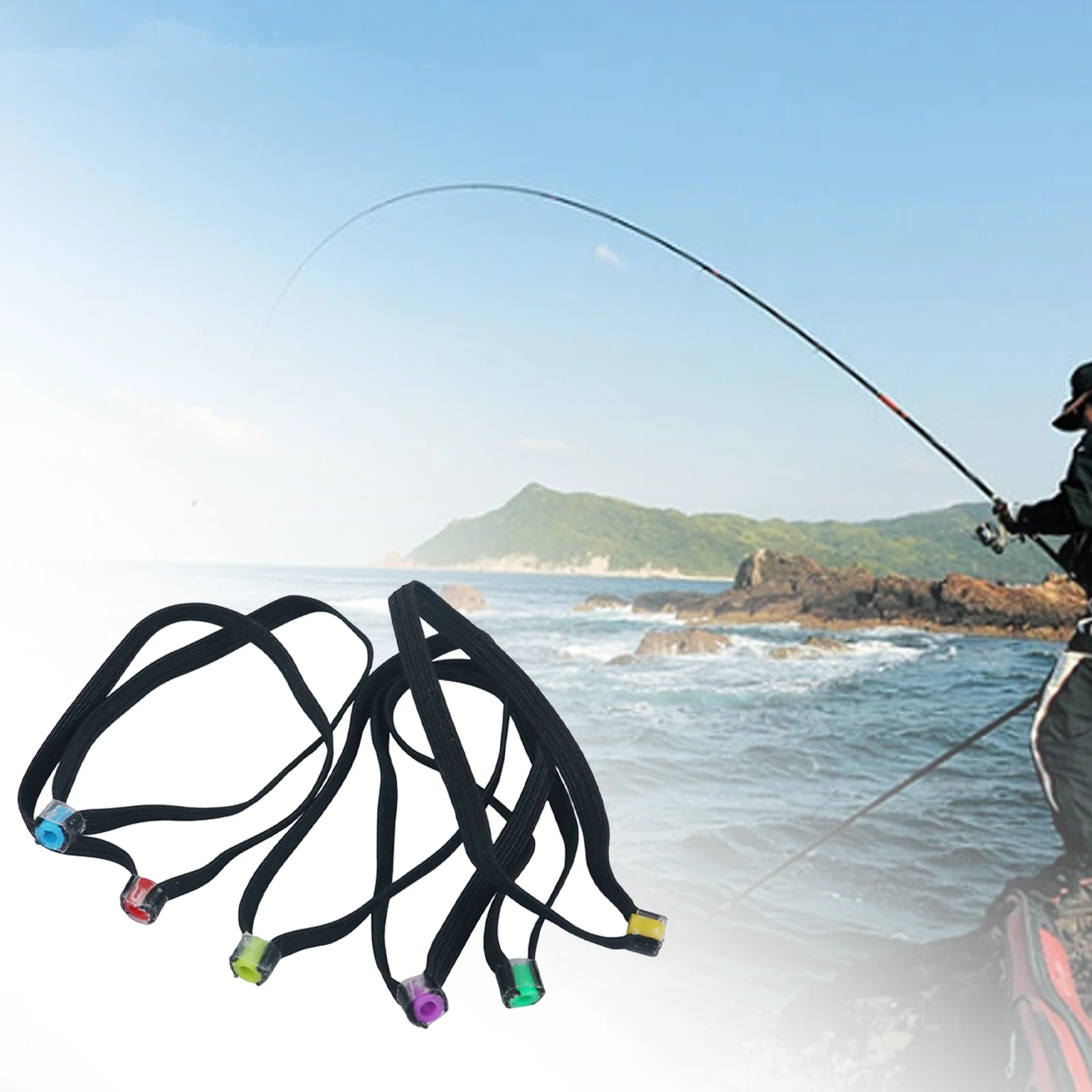 4-6Pcs Spool Tender Rings Durable Elastic Band Fly Fishing Fly Line for Fishing Tackle Outdoor Sports