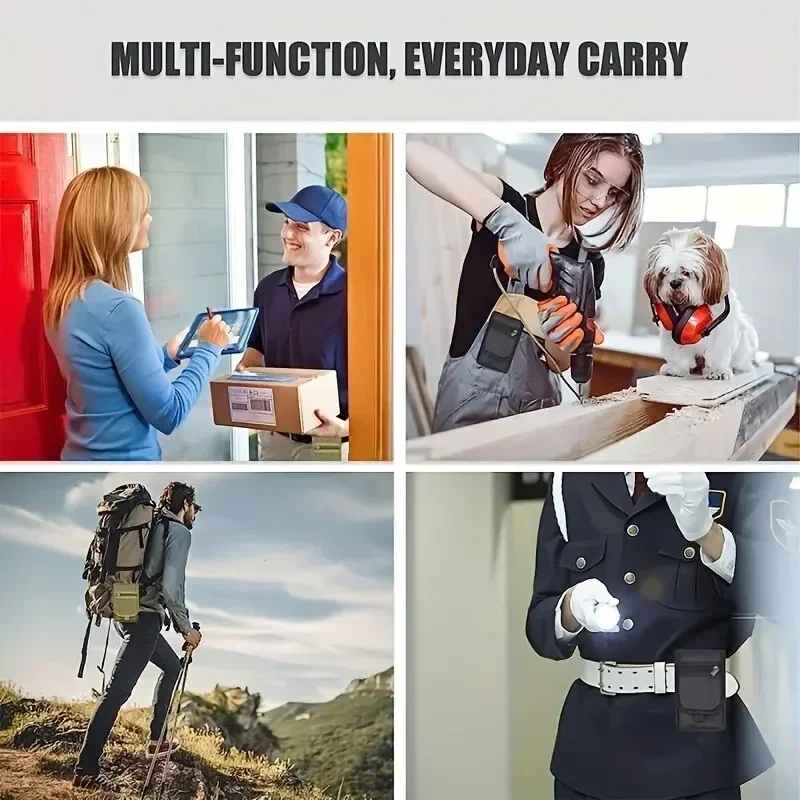 Outdoor leisure nylon wear-resistant waist bag mobile phone bag three layered design pen insert bag for men and women
