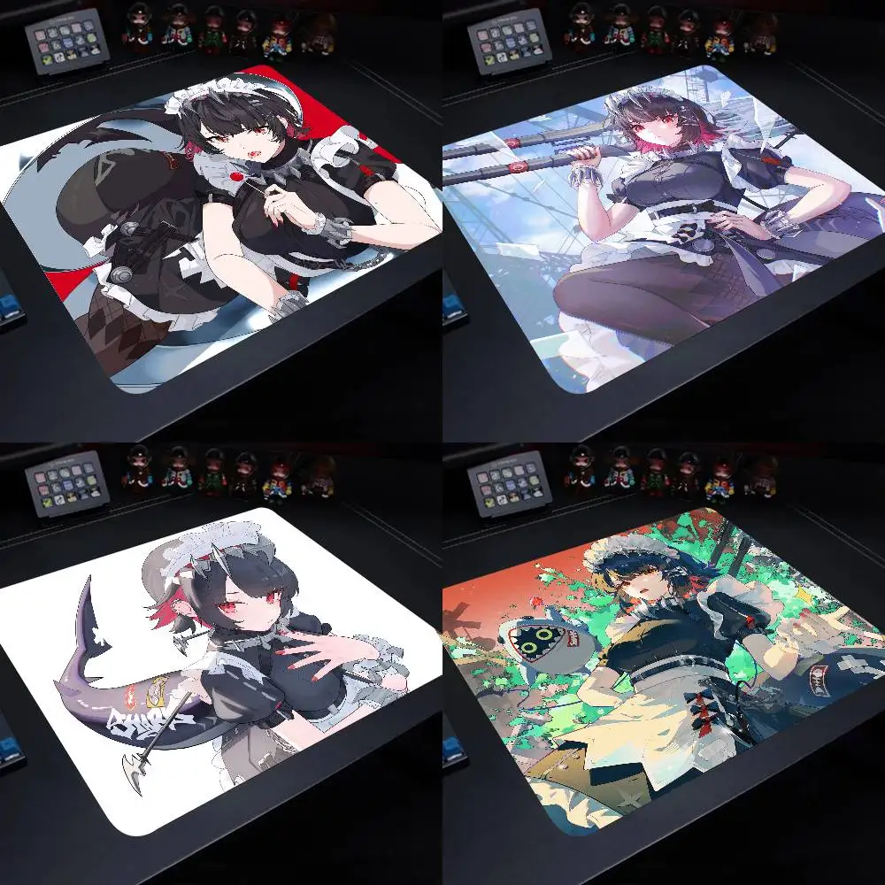 Ellen Joe Zenless Zone Zero Mouse Pad 22X18 Square Computer Accessories Office Game Table Mats Rubber Anti-slip Mousepads