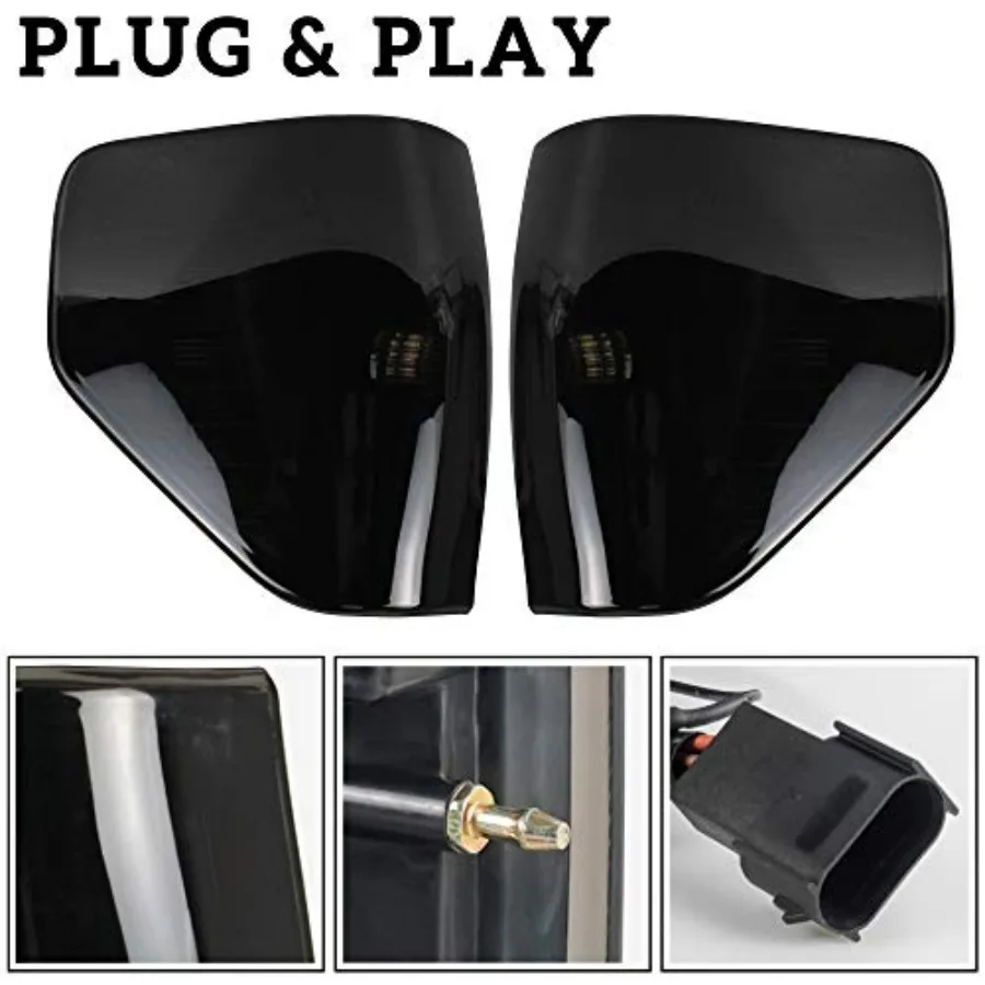 مجموعة مصابيح خلفية LED لـ F150 09-14، مصابيح خلفية LED سوداء مدخنة بديلة للمصابيح الخلفية للفرامل لسيارة Ford F-150 2009-2014 Acces