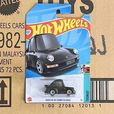 Coche de ruedas originales para niños, juguetes fundidos a presión, Porsche 1/64 Turbo 911 3,6 Toyota Supra, regalo para niños, Fast & Furious 964