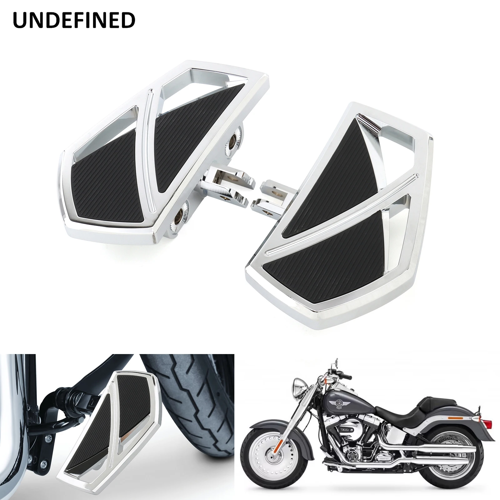 Phantom Floorboards Foot Pegs for Harley Softail Fat Boy Sport Glide FLSB Street Bob FXBB Fat Bob Low Rider FXLR FLSL 2018-2023