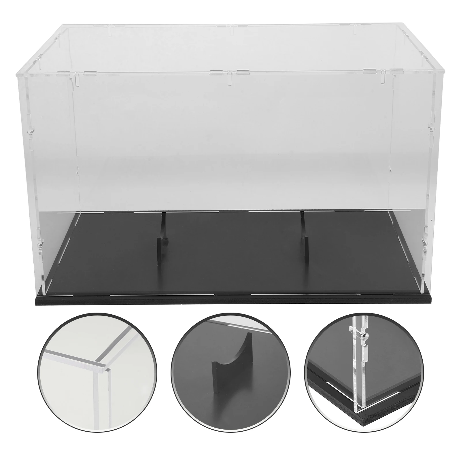 

Rugby Display Box Transparent Acrylic Ball Case Desktop Storage Organizer Showcase For Baseball Memorabilia Household Rugby