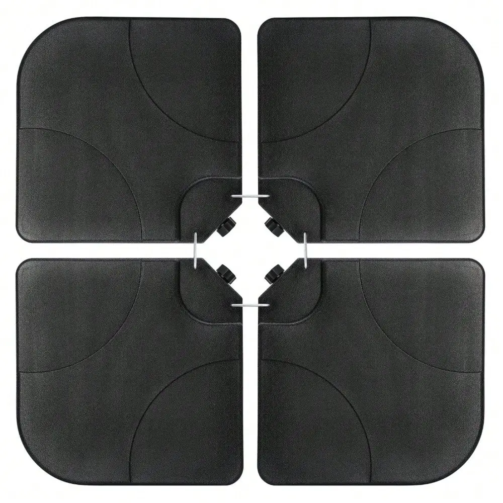 

Umbrella Base Stand 4-Piece Patio Cantilever Offset Weighted Yard Outdoor Square