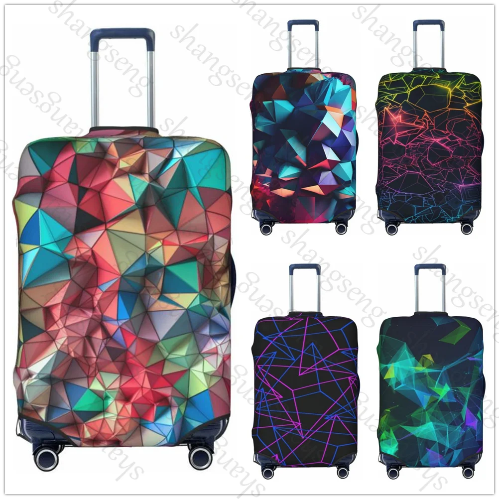 

Polygonal geometry Thicken Luggage Cover Elasticity Trolley dust cover Suitcase Protection Cover For 18-32 in Suitcase Case