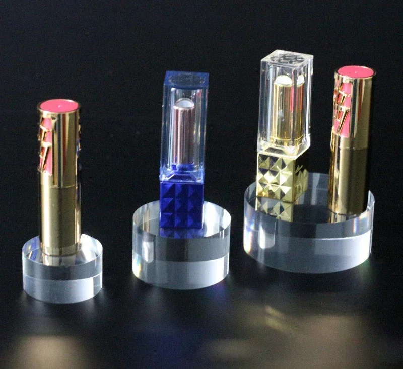 อะคริลิคใสกระบอกเครื่องประดับยืนแสดงยังคงตุ๊กตาผู้ถือเครื่องประดับการถ่ายภาพ props พื้นหลังผู้ถือตู้แร็คถาด