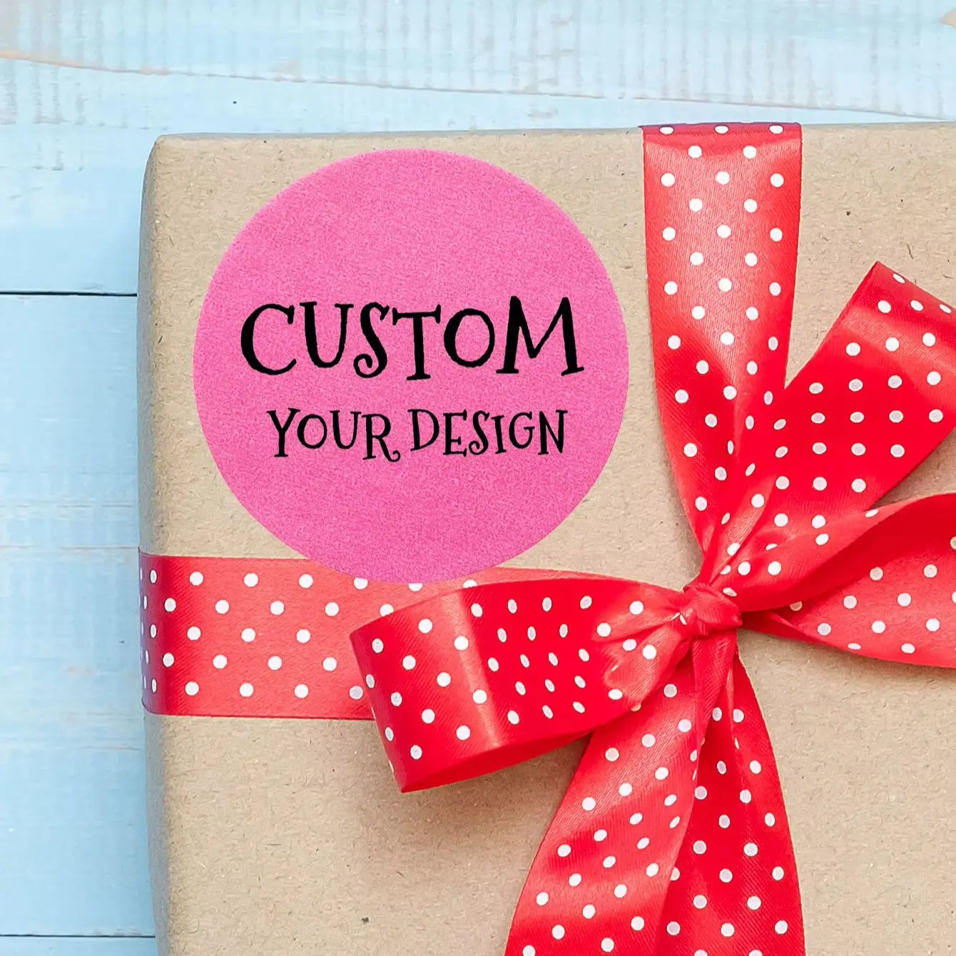 3/5CM Waterproof Custom Round Stickers Personalized Text & Image Labels for Product Packaging, Gift Boxes, Tumblers & Laptops