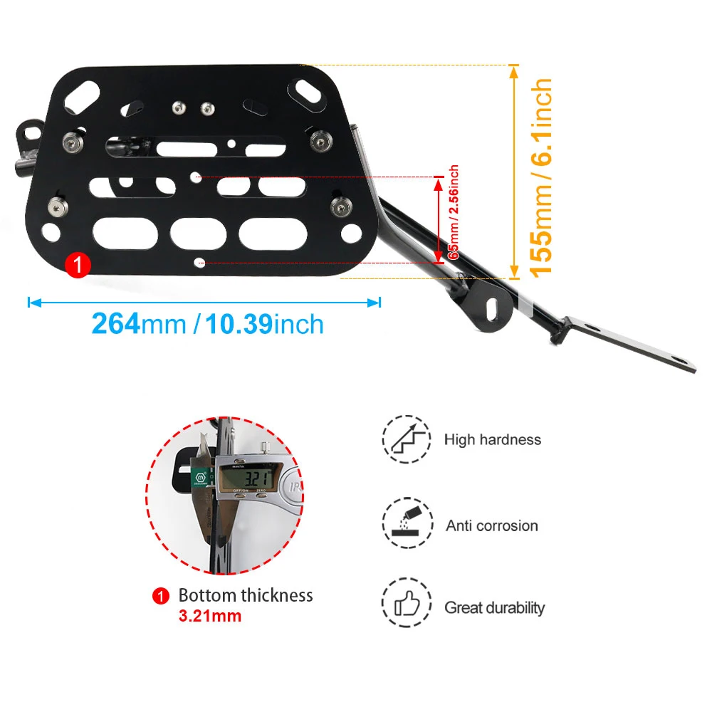 Suporte de montagem de alforje de motocicleta Pannier lateral para Honda África Twin CRF1100L CRF 1100 L 2020 2021 2022 2023