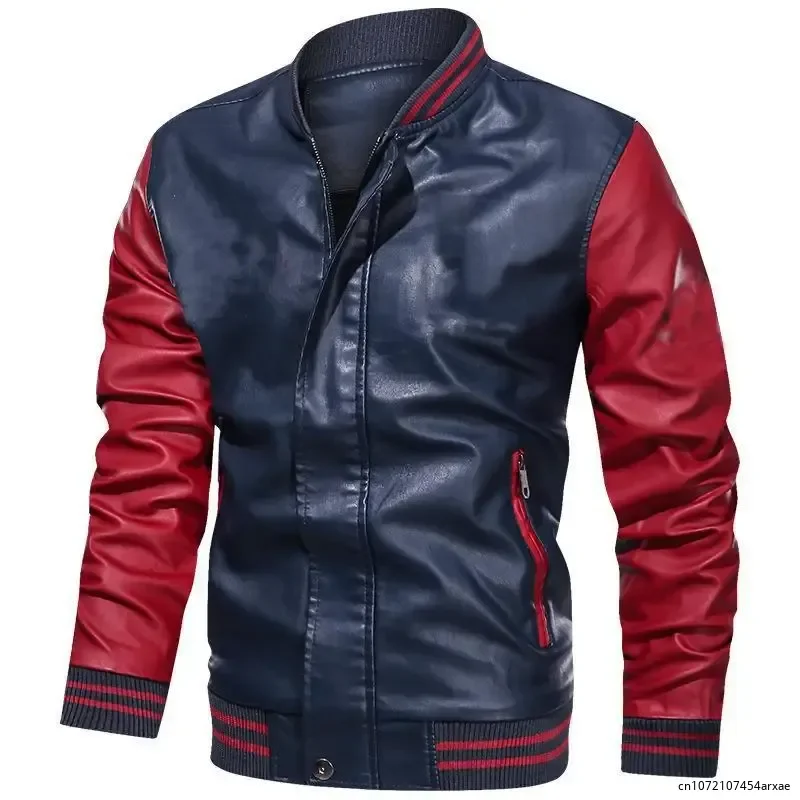 

jacket for men 2023 Men's winter jacket Sweatshirt Motorcycle Jacket Windbreak Leather Bomber Jacket Baseball Zipper Jacket coat