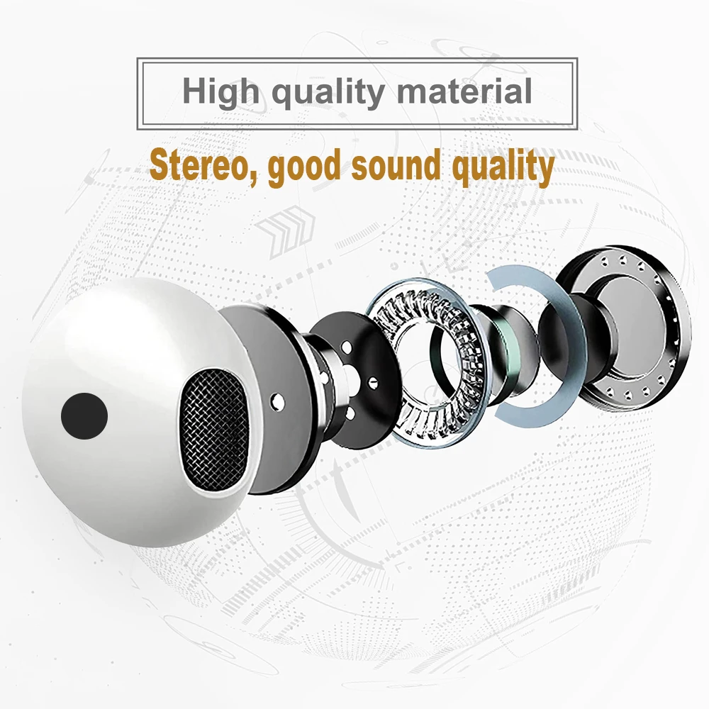 سماعات أذن سلكية لهاتف أبل آيفون 17 16 15 14 13 12 Pro Max سماعات سامسونج لـ Lightning USB C 3.5 مللي متر سماعات أذن