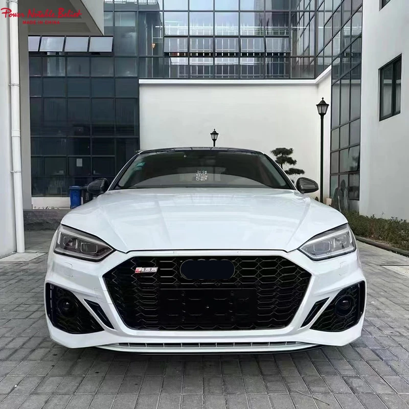 Auto parts front bumper RS5 style 2021 look car bumper for Audi A5 S5 2017-2019 upgrade to 2020-2024 Car bodikits