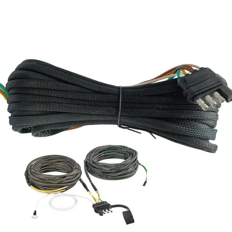 Trailer Wiring Harness Boat Trailer Wiring Harness 22 Foot Trailer Wiring Wire Harness With Black Protective Cover For Trailer