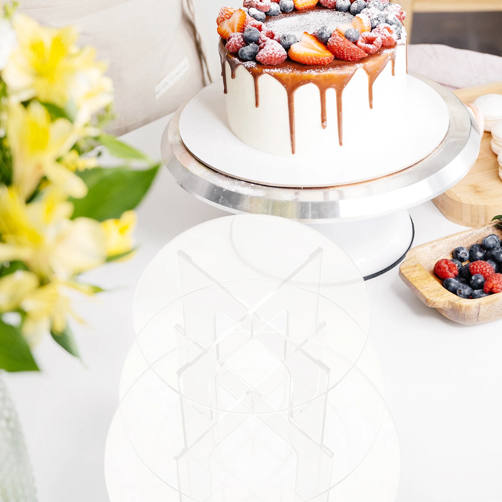 

Multi-layer Cake Stand Ice Cream Display Food Pedestal Dessert Wedding Displays