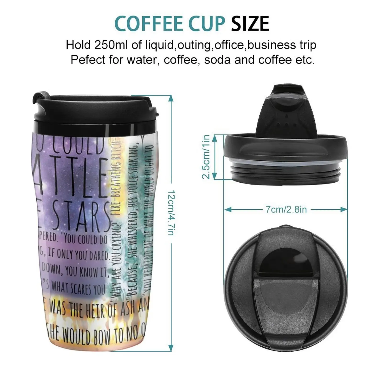 New THRONE OF GLASS QUOTES Travel Coffee Mug Coffee Cup To Go Mug Coffee Cup Paper Cups For Coffee