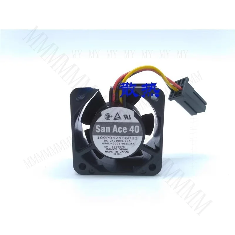TT  Sanyo San Ace 40 109P0424H6D23 4020 DC24V 0.07A 4cm 3-pin cooling fan
