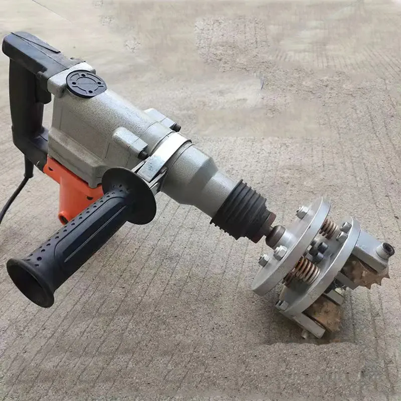 220V Electric Chiseling Machine, Concrete Road, Bridge, Dam, Tunnel Stone, Lychee Chiseling, Chiseling Head, Planer, Tool