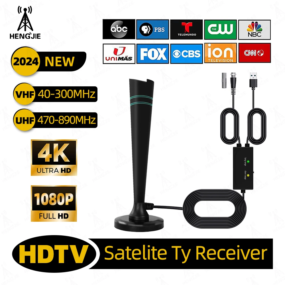 

Digital Tv Antenas With Signal Booster High Gain 30 Dbi Indoor Digital Antenna For Wide Range Hdtv Reception Home Tv Aerial