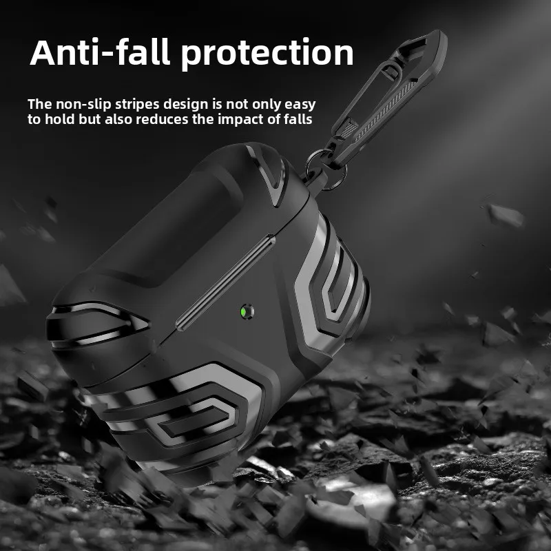 

Retro Mechanical Silicone Earbud Case Mechanical Design Compatible with AirPods 2nd/3rd Drop-proof, Splash-proof, Easy To Clean