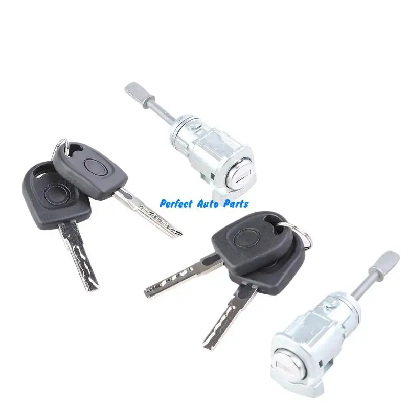 3B0837167 3B0837168 Front Left Right Door Lock Cylinder Keys For VW PASSAT SEAT TOLEDO LEON AROSA LUPO
