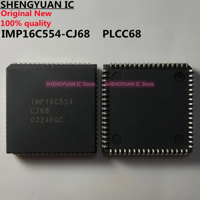 2pcs IMP16C554-CJ68 PLCC68 IMP16C554 IMP16C554CJ68 Quad Universal Asynchronous Receiver/Transmitter (UART) with FIFOs 100% new