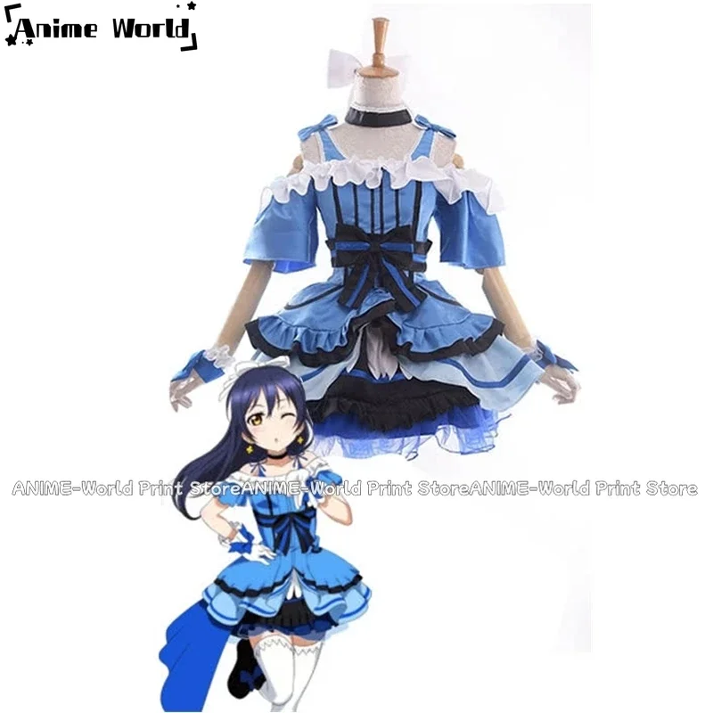 

《Custom Size》Love Live! Kira-Kira Sensation Umi Sonoda Anime Cosplay Costumes Stage Dresses