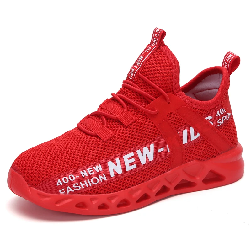 

Kids Summer Jogging Athletic Shoes Full Perforated Mesh Flexible Cushion Insole Outdoor Casual Walking Sneaker