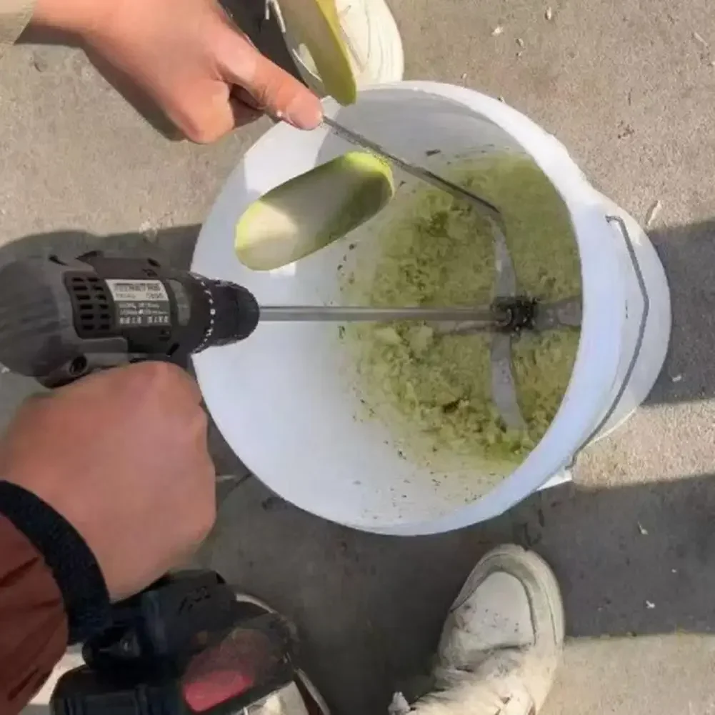 22,5-23,5cm Haushalts- und Landwirtschafts-Grashäcksler-Klinge mit Verstellbarem Durchmesser für Viehfutter und Gemüse Scharfe Edelstahlklinge – Detail 7