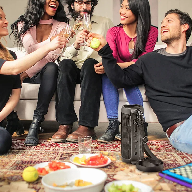 EDT-10X ل Flip 6 غطاء حقيبة تخزين الصوت مع حزام الكتف حلقة تسلق السفر تحمل حقيبة التخزين الواقية